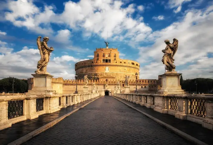 Castel Sant Angelo in Rome , Italy
