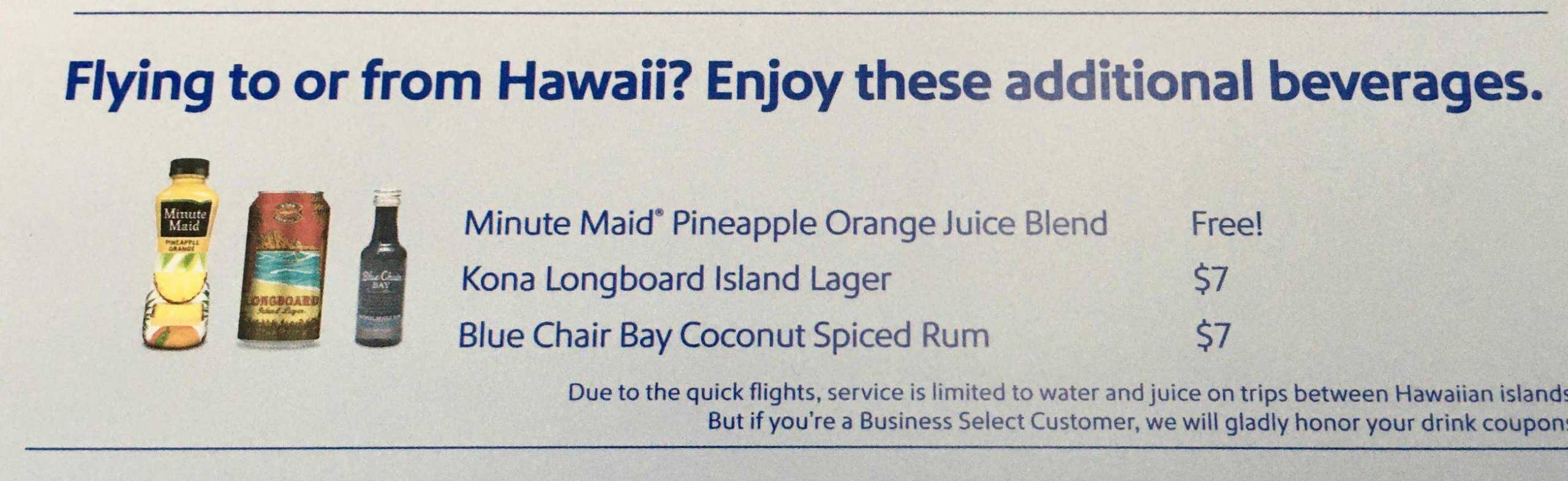 Southwest Hawaii alcoholic beverages