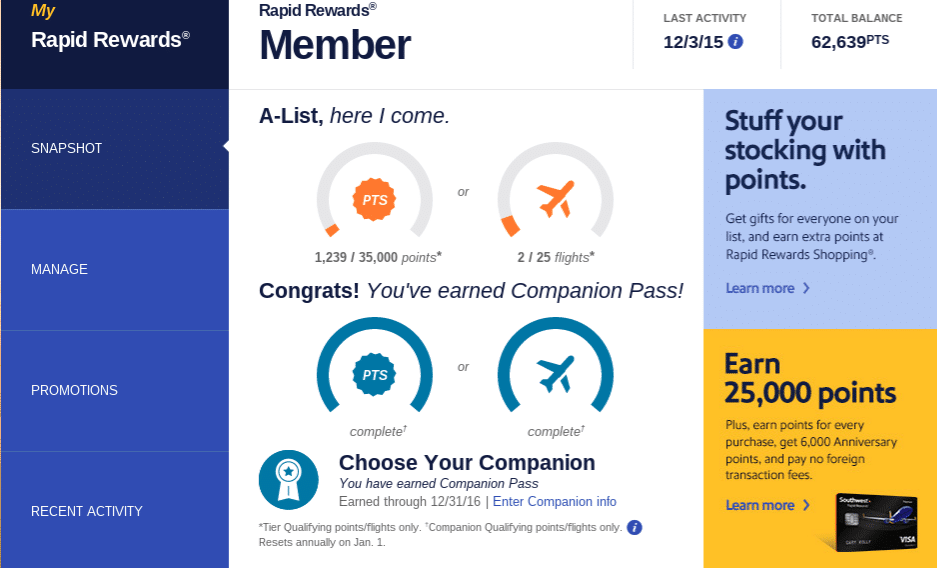 How to Earn the Southwest Companion Pass